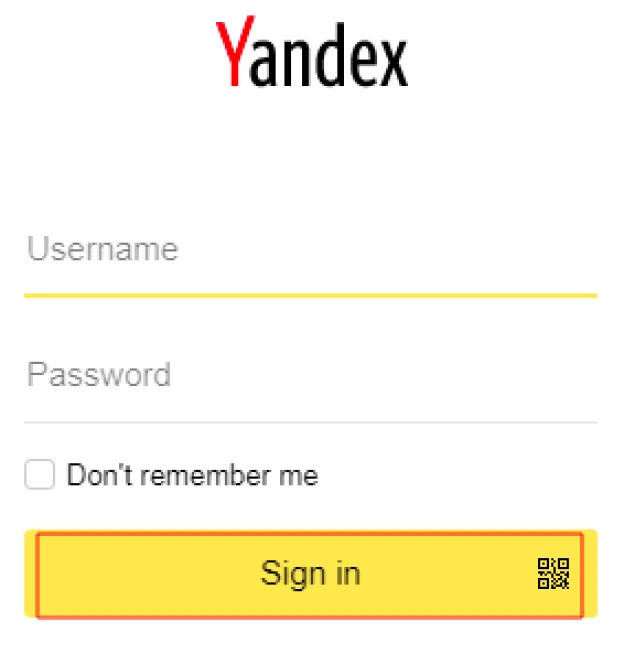 Second mail on Yandex 