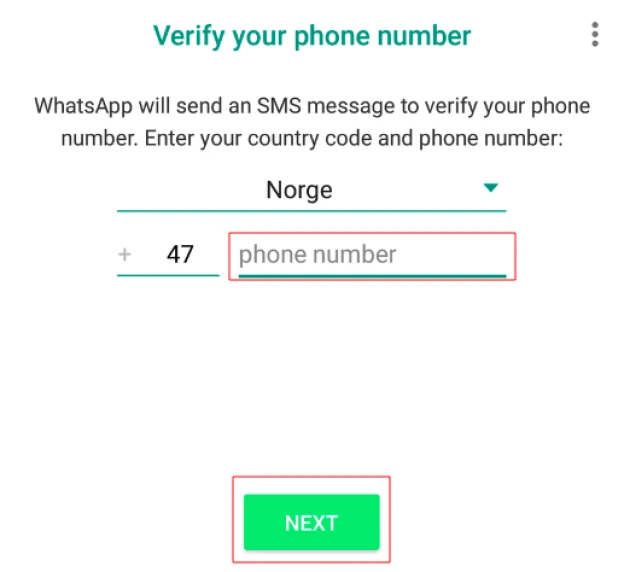 Create 2 accounts in WhatsApp