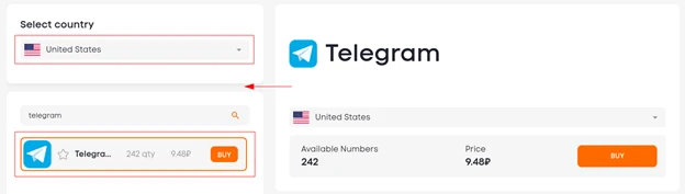 Buy a virtual number for registration on Telegram