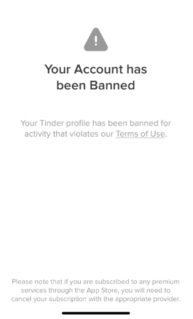 Tinder blocked my account - what to do?