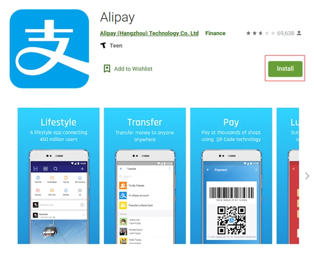 Change Alipay to English