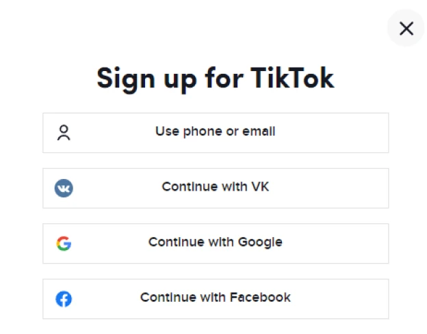 How to register on Tik Tok without SMS