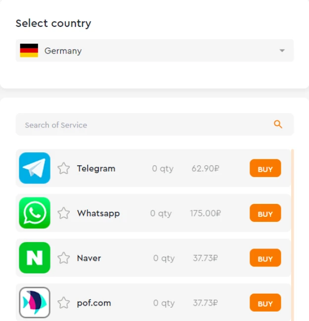 Buy a virtual German number for receiving SMS