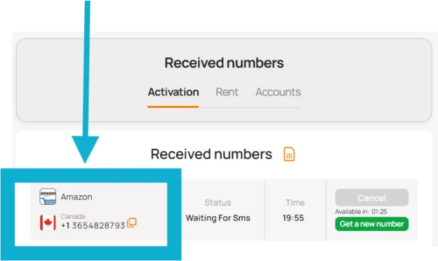 VIrtual Number For Amazon