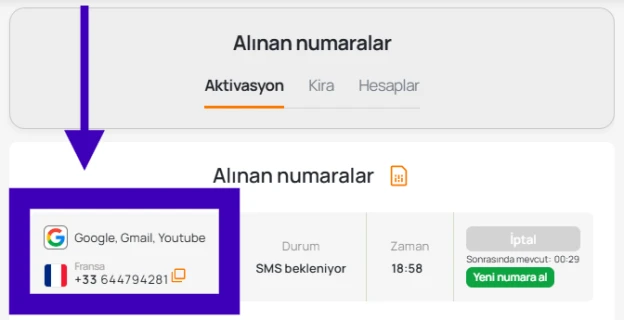 Numara kopyalama