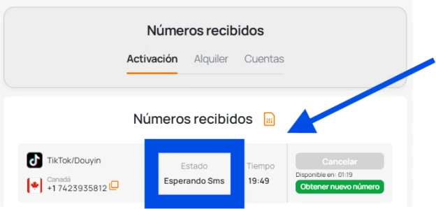 Esperar un SMS