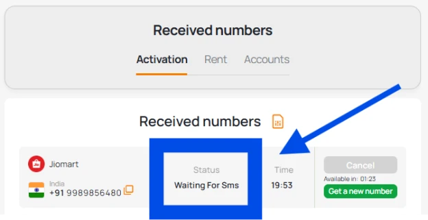 Wait for code