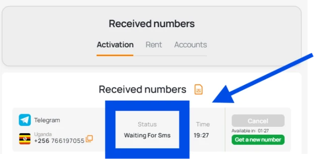Wait for sms