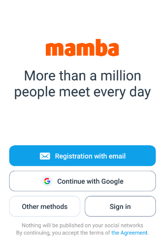 How to register on Mamba without phone number
