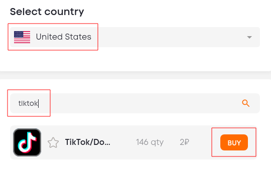 How to buy a number for TikTok