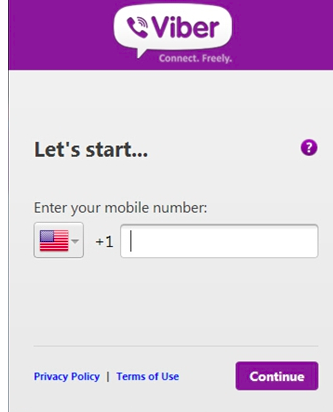 Create many accounts in Viber