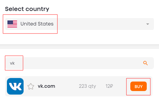 Buy a virtual number to register on VK (Vkontakte)