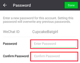 Recover WeChat password