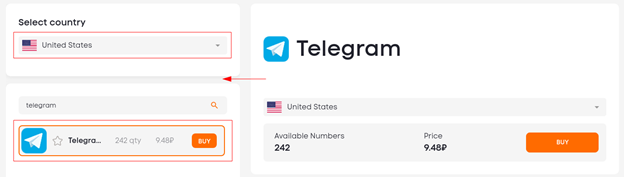 Buy a virtual number for registration on Telegram