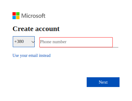 Create multiple Microsoft accounts