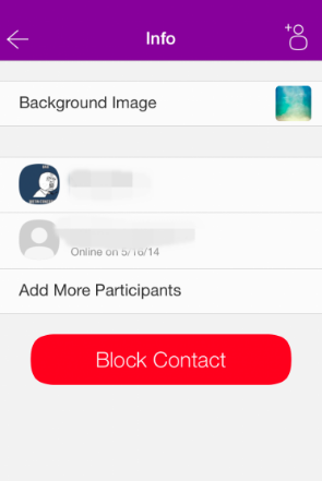 How do you block a Viber contact via a group chat?