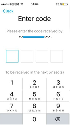 Buy a number for Alipay - instructions