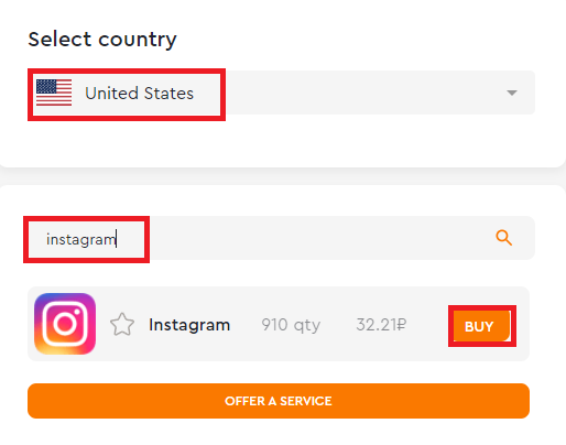 Buy a virtual number to register on Instagram