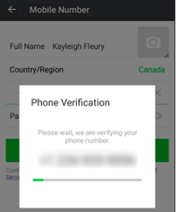 Sign up for WeChat without phone number