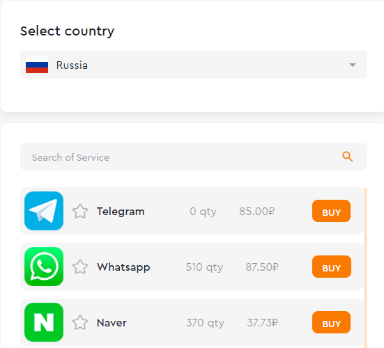 buy a Russian virtual number for receiving SMS