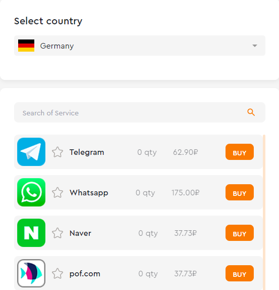 Buy a virtual German number for receiving SMS