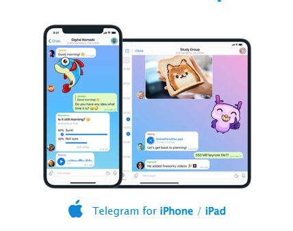 Telegram writes "This channel is blocked on iPhone" - how to log in